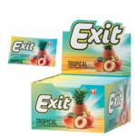 Жувальна гумка "Exit" з ароматом тропічних фруктів  - 11 гр.  х 20 шт х 20 шт | Снеки от Компании Belosvet