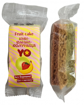 Пастила-суфле Cake ківі-банан-полуниця 33г - Закуски к пиву TM Belosvet